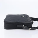 PRADA Business Bag Nylon 2way Black Silver Auth 208691A-4