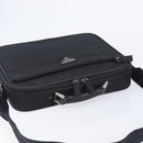 PRADA Business Bag Nylon 2way Black Silver Auth 208691A-6