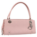 Christian Dior Canage Hand Bag Leather Pink Silver Auth 208692V-1