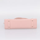 Christian Dior Canage Hand Bag Leather Pink Silver Auth 208692V-12