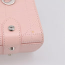 Christian Dior Canage Hand Bag Leather Pink Silver Auth 208692V-14