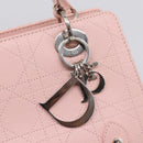 Christian Dior Canage Hand Bag Leather Pink Silver Auth 208692V-18