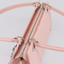 Christian Dior Canage Hand Bag Leather Pink Silver Auth 208692V-6