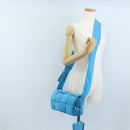 Bottega Veneta MAXI INTRECCIATO Padded Tech Cassette Bag Nylon Blue Auth 208693M-25