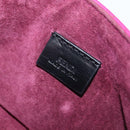 FENDI Mini Baguette Chain Shoulder Bag Leather Pink Gold 8M0315 Auth 208695V-21