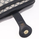 GUCCI GG Supreme Sherry Line Shoulder Bag PVC Navy Gold Auth 208696-17