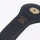 GUCCI GG Supreme Sherry Line Shoulder Bag PVC Navy Gold Auth 208696-19