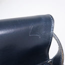 GUCCI GG Supreme Sherry Line Shoulder Bag PVC Navy Gold Auth 208696-21