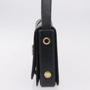 GUCCI GG Supreme Sherry Line Shoulder Bag PVC Navy Gold Auth 208696-4