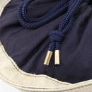 BURBERRY Blue Label Hand Bag straw Beige Gold Auth 208698A-17