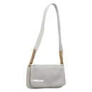 PRADA PRADA Sports Shoulder Bag Nylon Gray Silver Auth 208699A-1