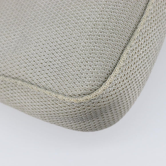 PRADA PRADA Sports Shoulder Bag Nylon Gray Silver Auth 208699A