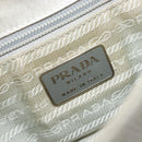 PRADA PRADA Sports Shoulder Bag Nylon Gray Silver Auth 208699A-21