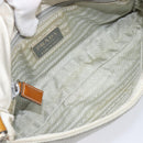 PRADA PRADA Sports Shoulder Bag Nylon Gray Silver Auth 208699A-10