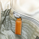 PRADA PRADA Sports Shoulder Bag Nylon Gray Silver Auth 208699A-25