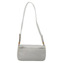 PRADA PRADA Sports Shoulder Bag Nylon Gray Silver Auth 208699A-2