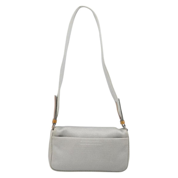 PRADA PRADA Sports Shoulder Bag Nylon Gray Silver Auth 208699A