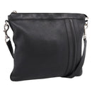 GUCCI Shoulder Bag Leather Black Silver 233329 Auth 208701V-1