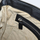 GUCCI Shoulder Bag Leather Black Silver 233329 Auth 208701V-23