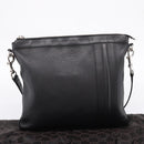 GUCCI Shoulder Bag Leather Black Silver 233329 Auth 208701V-12