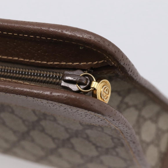 GUCCI GG Supreme Clutch Bag PVC Beige Gold 014 122 6063 Auth 208702
