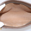 GUCCI GG Supreme Clutch Bag PVC Beige Gold 014 122 6063 Auth 208702-15