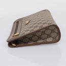 GUCCI GG Supreme Clutch Bag PVC Beige Gold 014 122 6063 Auth 208702-4