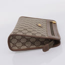 GUCCI GG Supreme Clutch Bag PVC Beige Gold 014 122 6063 Auth 208702-5