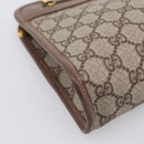 GUCCI GG Supreme Clutch Bag PVC Beige Gold 014 122 6063 Auth 208702-9