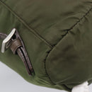 PRADA Backpack Nylon Green Silver Auth 208704-16
