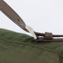 PRADA Backpack Nylon Green Silver Auth 208704-20