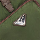PRADA Backpack Nylon Green Silver Auth 208704-19