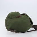 PRADA Backpack Nylon Green Silver Auth 208704-4