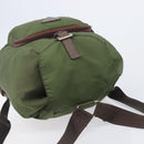 PRADA Backpack Nylon Green Silver Auth 208704-6