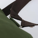 PRADA Backpack Nylon Green Silver Auth 208704-8