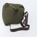 PRADA Backpack Nylon Green Silver Auth 208704-9