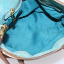 Miu Miu Hand Bag Leather 2way Brown Gold Auth 208705-11