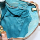 Miu Miu Hand Bag Leather 2way Brown Gold Auth 208705-23