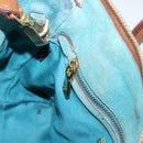 Miu Miu Hand Bag Leather 2way Brown Gold Auth 208705-25