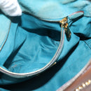 Miu Miu Hand Bag Leather 2way Brown Gold Auth 208705-26