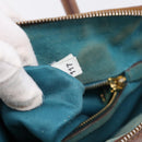 Miu Miu Hand Bag Leather 2way Brown Gold Auth 208705-12