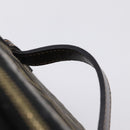 FENDI Zucca Canvas Vanity Hand Bag Black Brown Auth 208706-8
