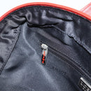 LOEWE Hand Bag Leather Red Silver Auth 208707-21