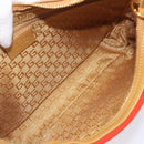 GUCCI Shoulder Bag Suede Red Gold 001 3812 Auth 208709V-20