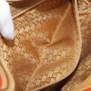 GUCCI Shoulder Bag Suede Red Gold 001 3812 Auth 208709V-24