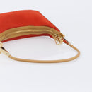 GUCCI Shoulder Bag Suede Red Gold 001 3812 Auth 208709V-7