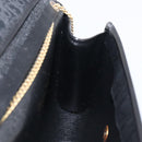 Christian Dior Trotter Canvas Chain Shoulder Bag Black Gold Auth 208710V-19