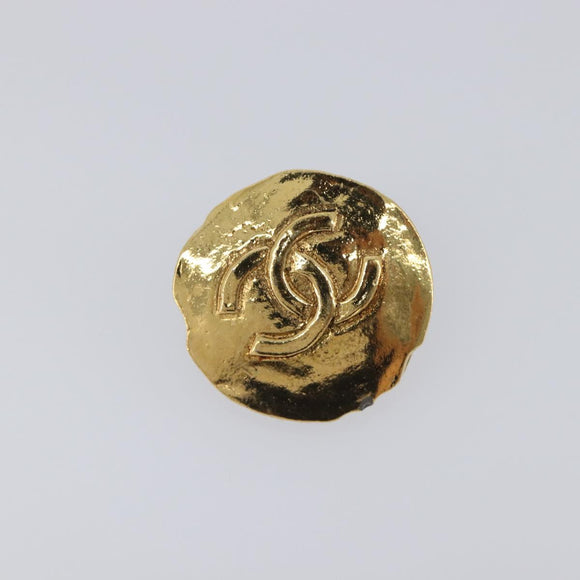 CHANEL Earring metal Gold CC Auth 208712M