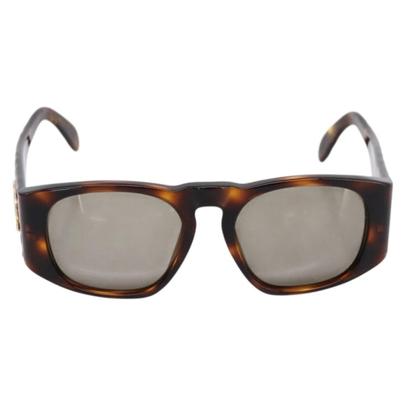 CHANEL Sunglasses plastic Brown CC Auth 208713M