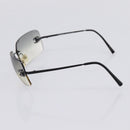 CHANEL Rimless Sunglasses plastic Black CC Auth 208714M-5
